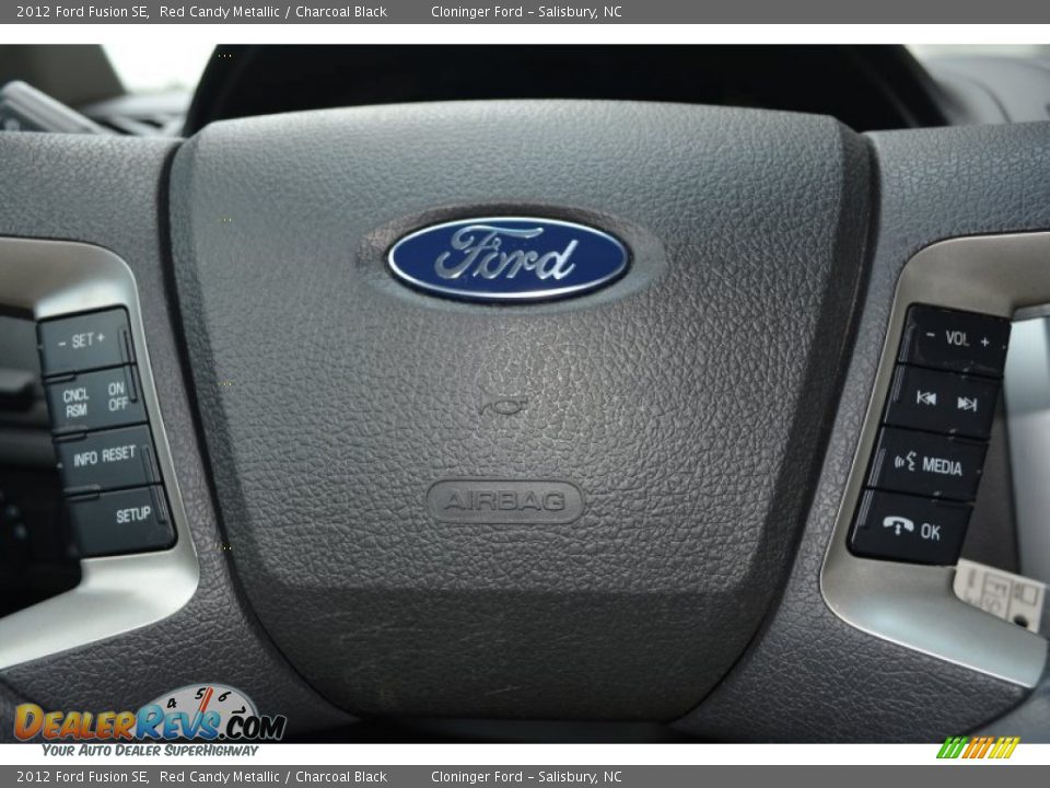 2012 Ford Fusion SE Red Candy Metallic / Charcoal Black Photo #23