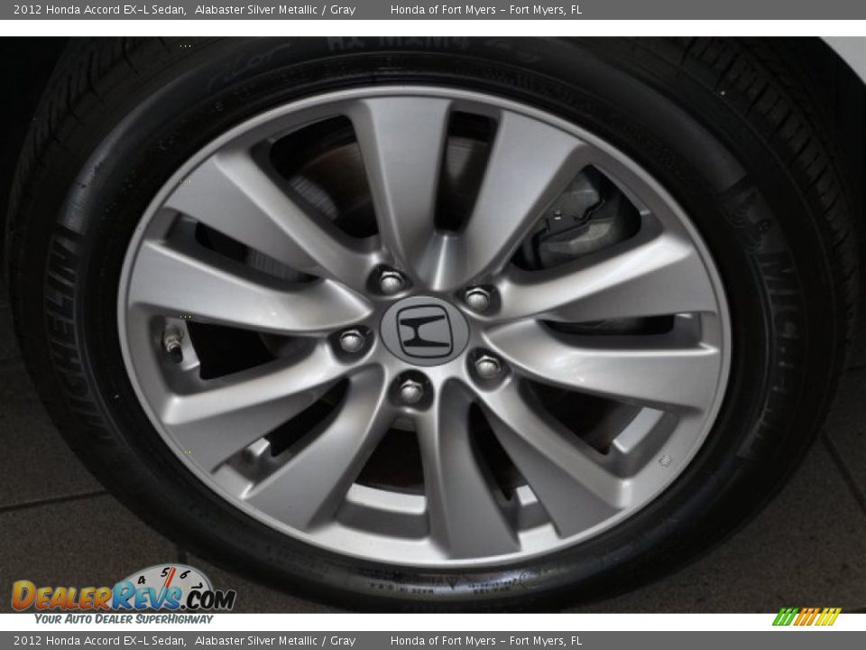 2012 Honda Accord EX-L Sedan Alabaster Silver Metallic / Gray Photo #4