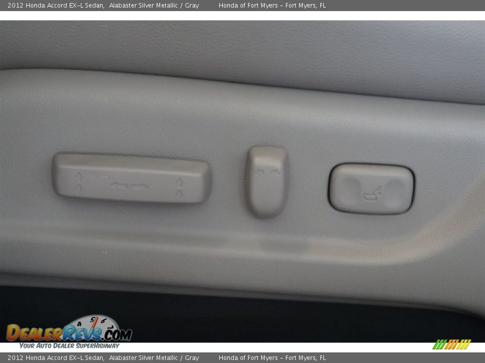 2012 Honda Accord EX-L Sedan Alabaster Silver Metallic / Gray Photo #10