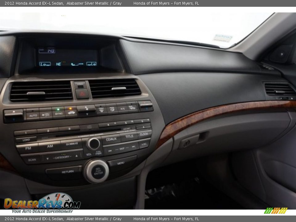 2012 Honda Accord EX-L Sedan Alabaster Silver Metallic / Gray Photo #13