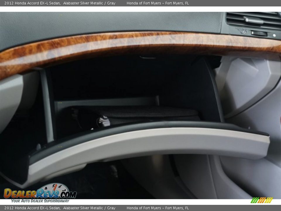 2012 Honda Accord EX-L Sedan Alabaster Silver Metallic / Gray Photo #14