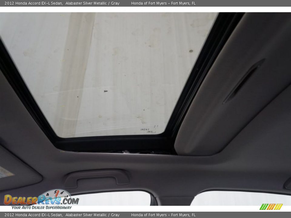 2012 Honda Accord EX-L Sedan Alabaster Silver Metallic / Gray Photo #15