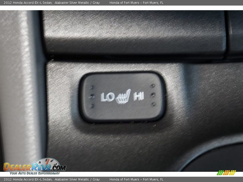 2012 Honda Accord EX-L Sedan Alabaster Silver Metallic / Gray Photo #17