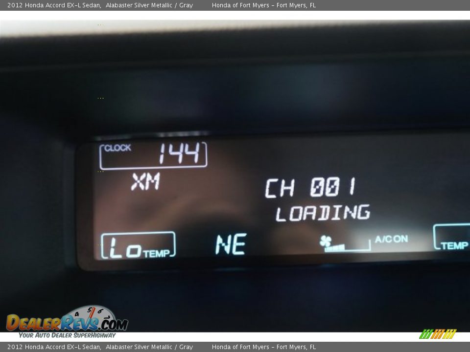 2012 Honda Accord EX-L Sedan Alabaster Silver Metallic / Gray Photo #18