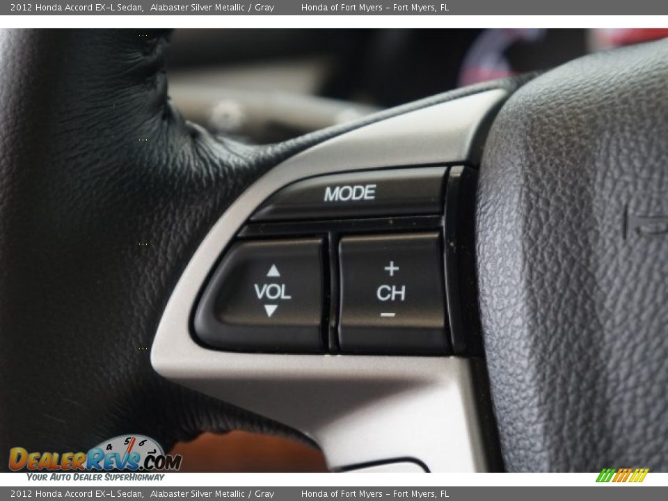 2012 Honda Accord EX-L Sedan Alabaster Silver Metallic / Gray Photo #20