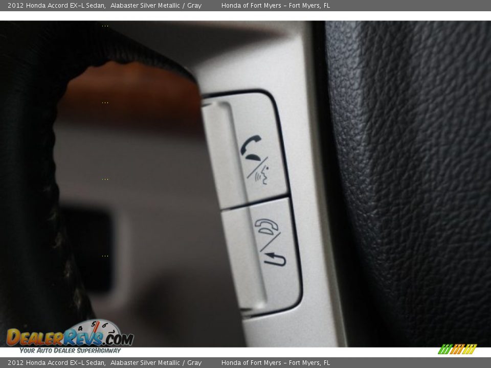 2012 Honda Accord EX-L Sedan Alabaster Silver Metallic / Gray Photo #21