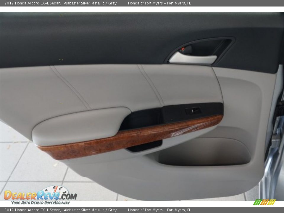 2012 Honda Accord EX-L Sedan Alabaster Silver Metallic / Gray Photo #22