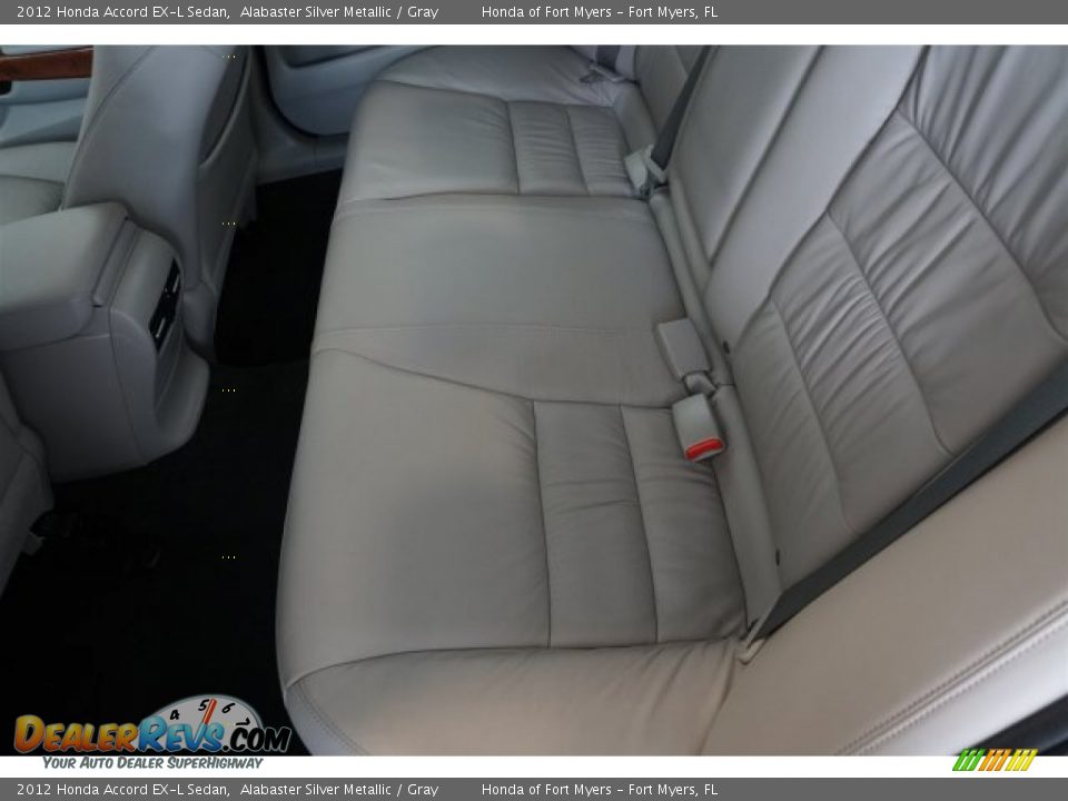 2012 Honda Accord EX-L Sedan Alabaster Silver Metallic / Gray Photo #24