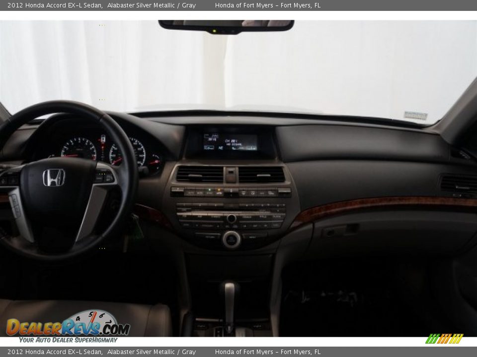 2012 Honda Accord EX-L Sedan Alabaster Silver Metallic / Gray Photo #25