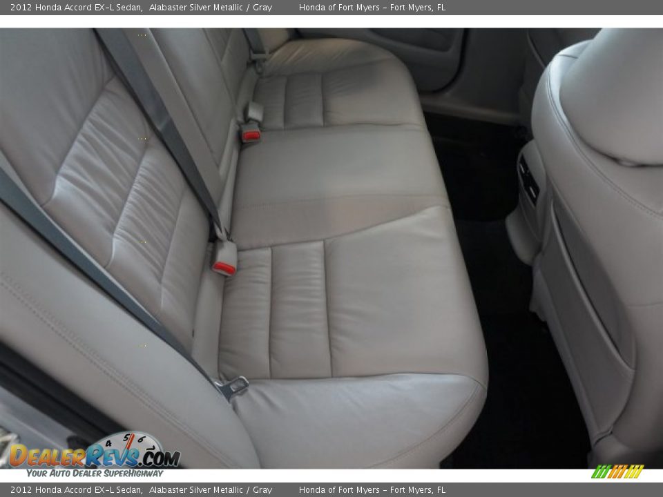 2012 Honda Accord EX-L Sedan Alabaster Silver Metallic / Gray Photo #29
