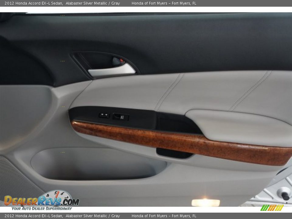 2012 Honda Accord EX-L Sedan Alabaster Silver Metallic / Gray Photo #30