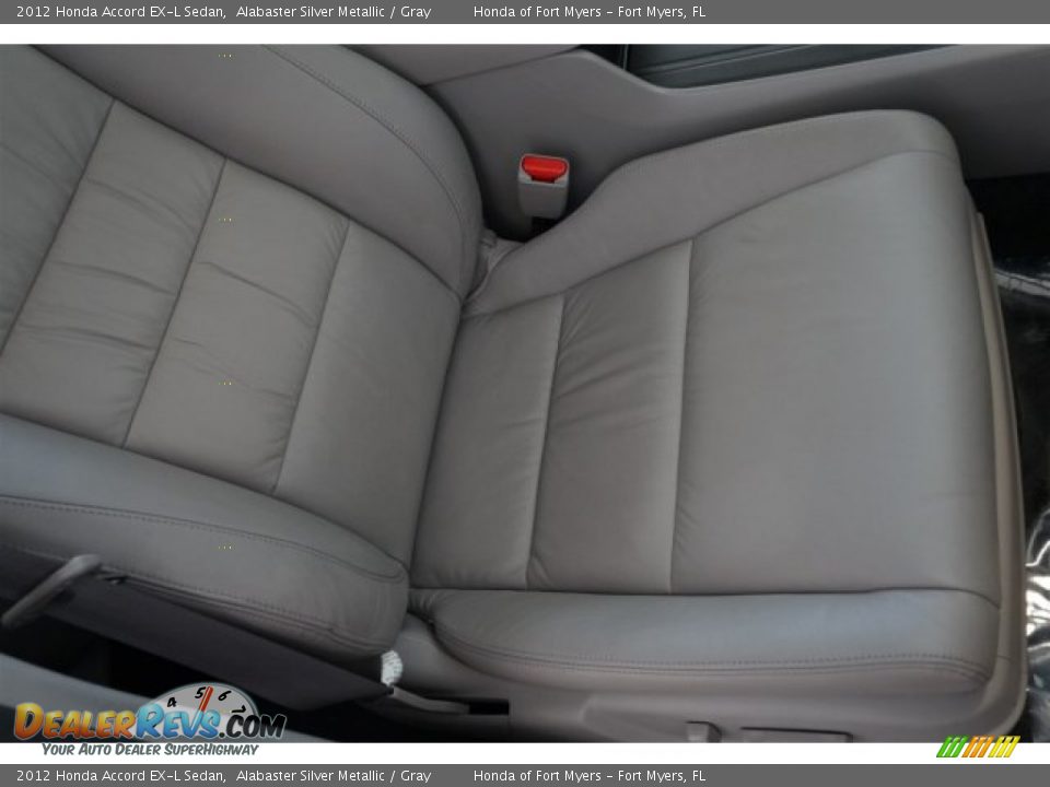 2012 Honda Accord EX-L Sedan Alabaster Silver Metallic / Gray Photo #31