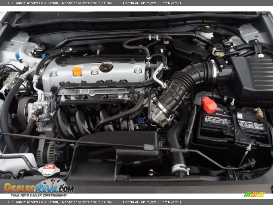 2012 Honda Accord EX-L Sedan Alabaster Silver Metallic / Gray Photo #33