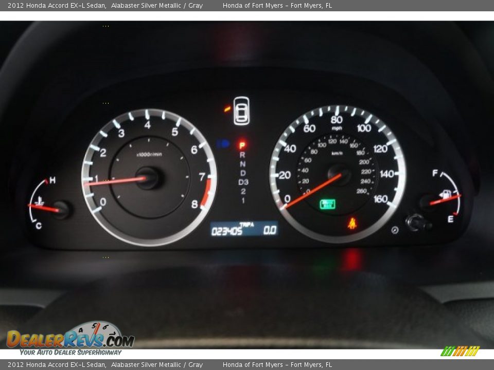 2012 Honda Accord EX-L Sedan Alabaster Silver Metallic / Gray Photo #34