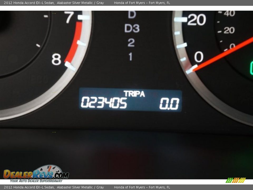 2012 Honda Accord EX-L Sedan Alabaster Silver Metallic / Gray Photo #35