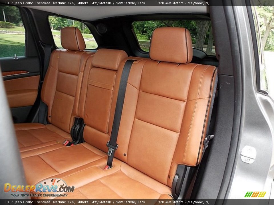 Rear Seat of 2012 Jeep Grand Cherokee Overland 4x4 Photo #16