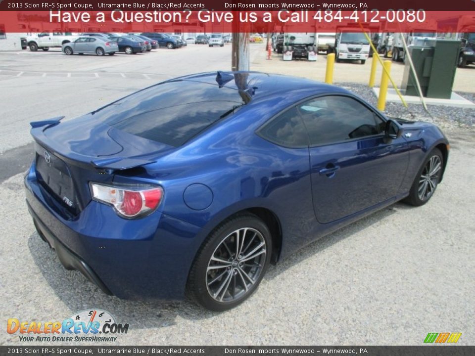 2013 Scion FR-S Sport Coupe Ultramarine Blue / Black/Red Accents Photo #3