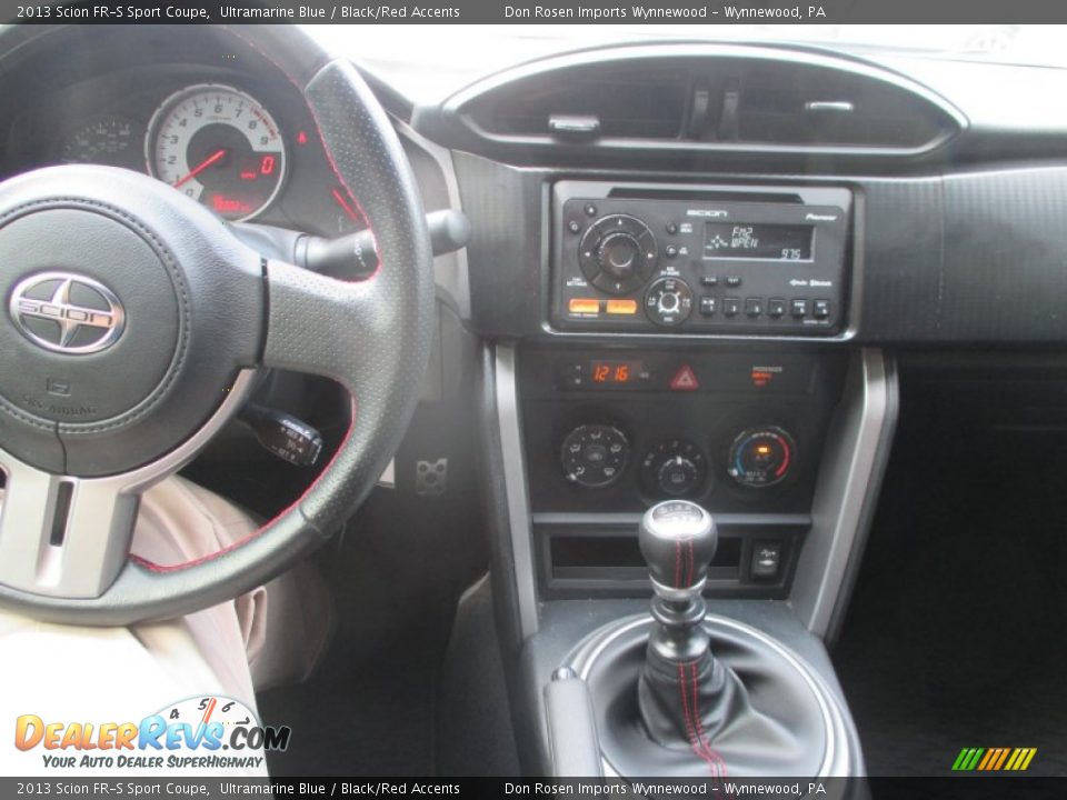 2013 Scion FR-S Sport Coupe Ultramarine Blue / Black/Red Accents Photo #5