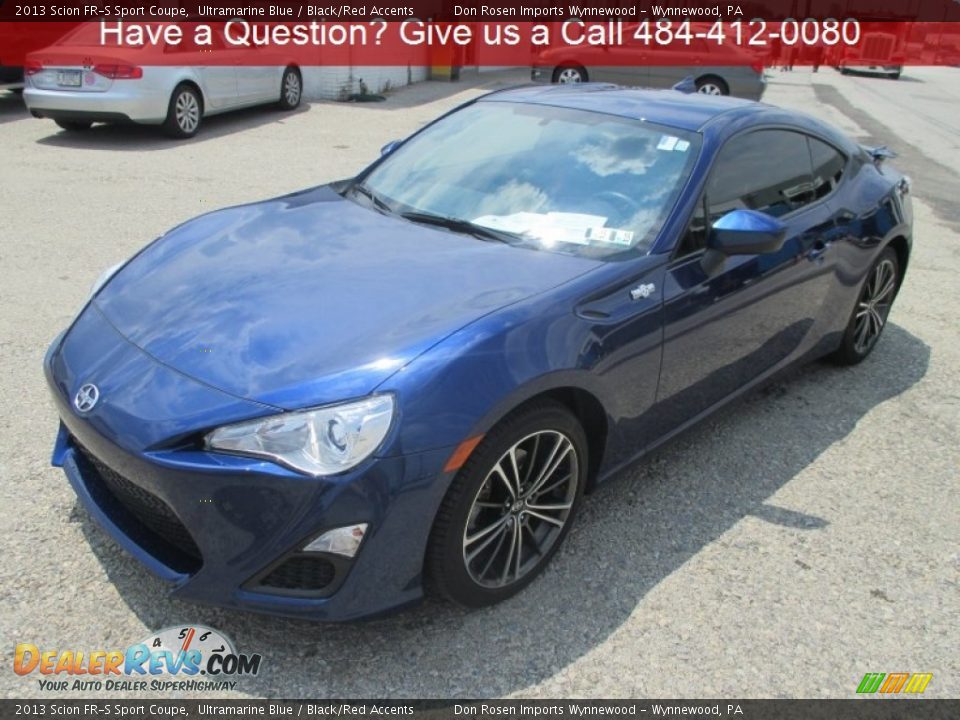 2013 Scion FR-S Sport Coupe Ultramarine Blue / Black/Red Accents Photo #8
