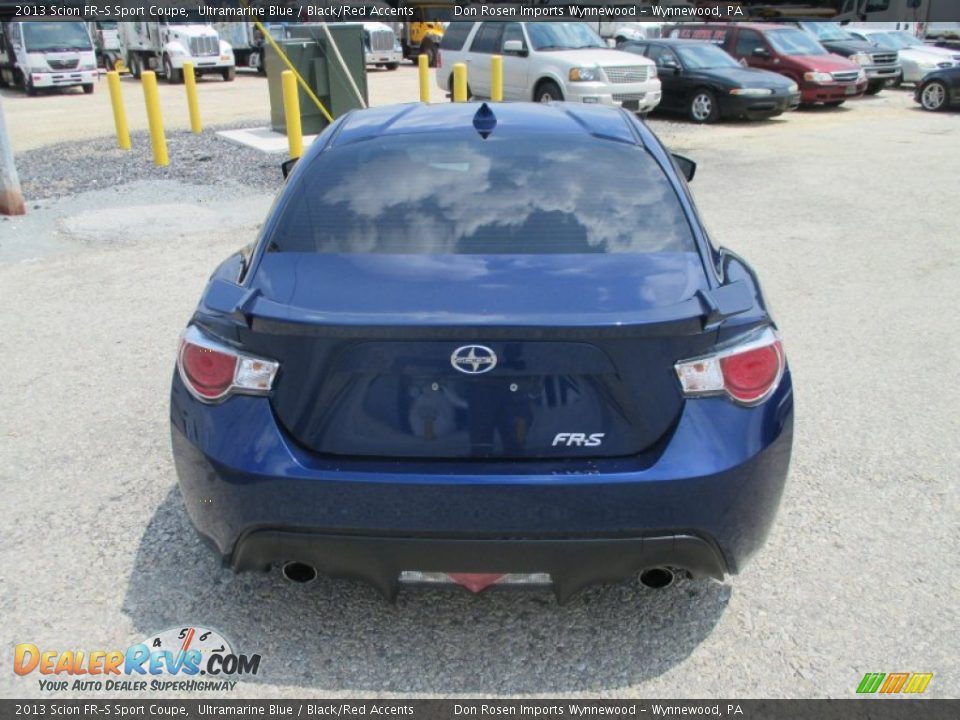 2013 Scion FR-S Sport Coupe Ultramarine Blue / Black/Red Accents Photo #9