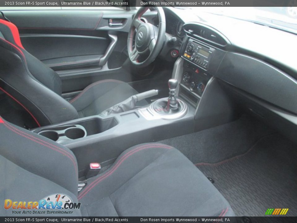 2013 Scion FR-S Sport Coupe Ultramarine Blue / Black/Red Accents Photo #12