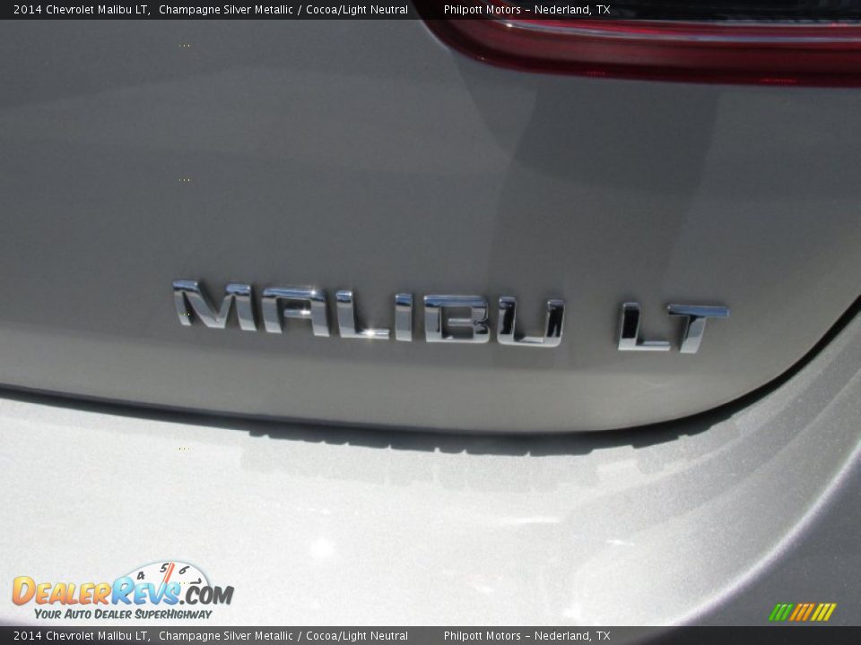 2014 Chevrolet Malibu LT Champagne Silver Metallic / Cocoa/Light Neutral Photo #14