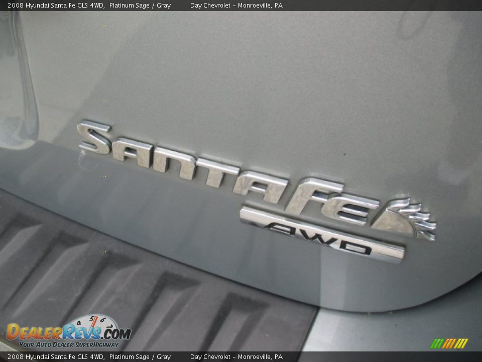 2008 Hyundai Santa Fe GLS 4WD Platinum Sage / Gray Photo #5