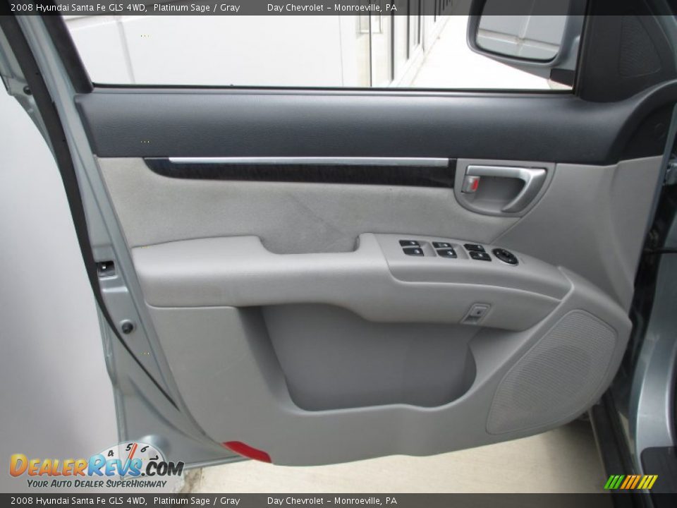 2008 Hyundai Santa Fe GLS 4WD Platinum Sage / Gray Photo #14