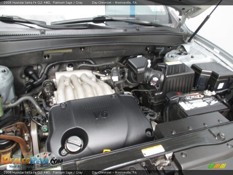2008 Hyundai Santa Fe GLS 4WD Platinum Sage / Gray Photo #23