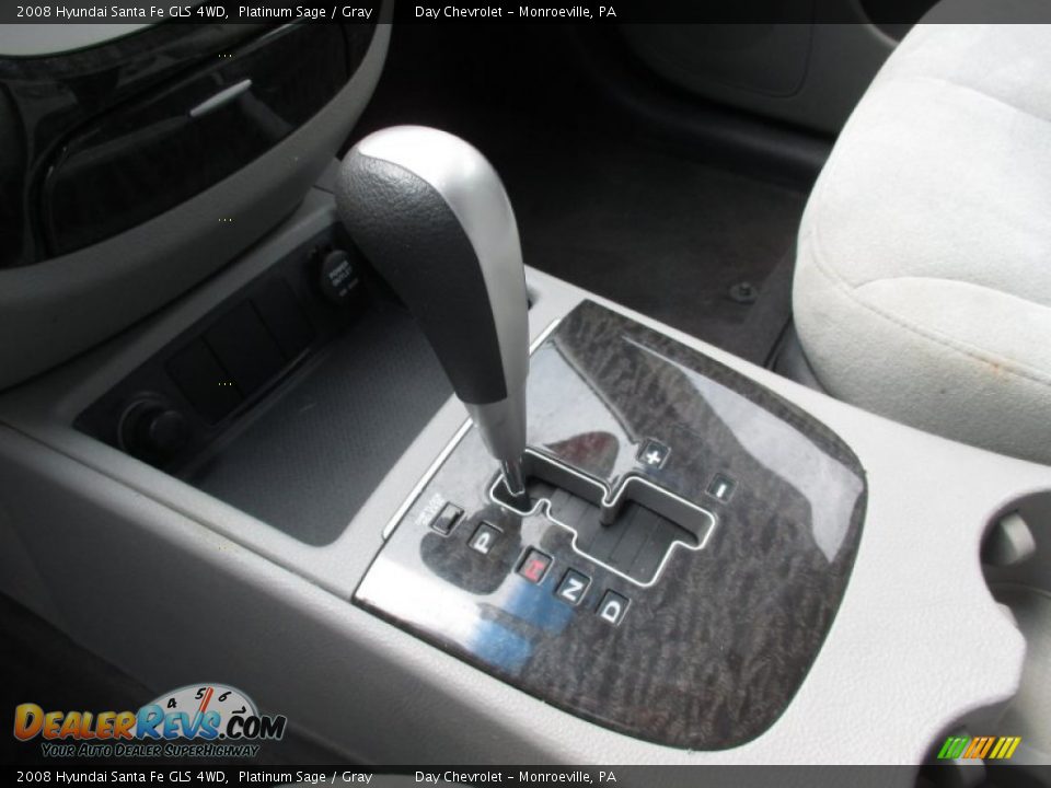 2008 Hyundai Santa Fe GLS 4WD Platinum Sage / Gray Photo #25