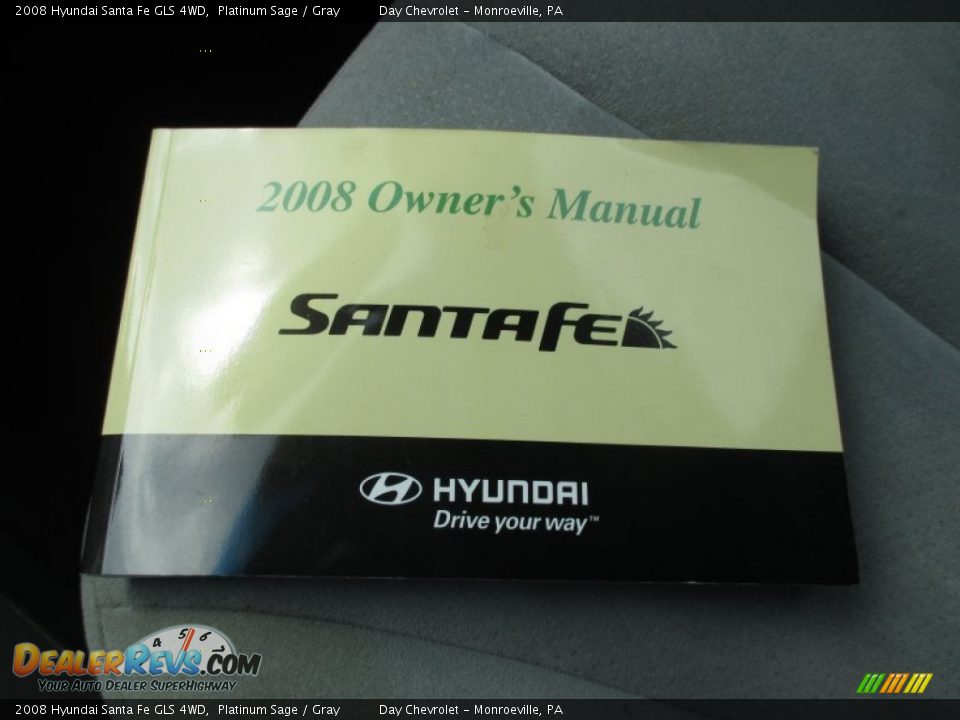 2008 Hyundai Santa Fe GLS 4WD Platinum Sage / Gray Photo #32