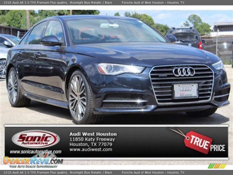 2016 Audi A6 3.0 TFSI Premium Plus quattro Moonlight Blue Metallic / Black Photo #1