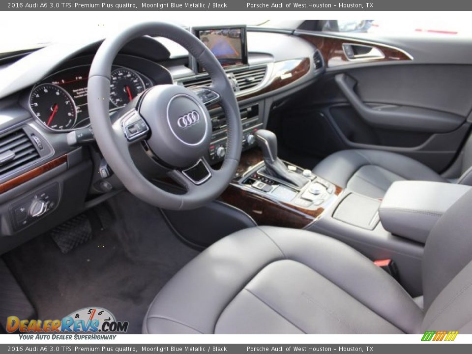 2016 Audi A6 3.0 TFSI Premium Plus quattro Moonlight Blue Metallic / Black Photo #16