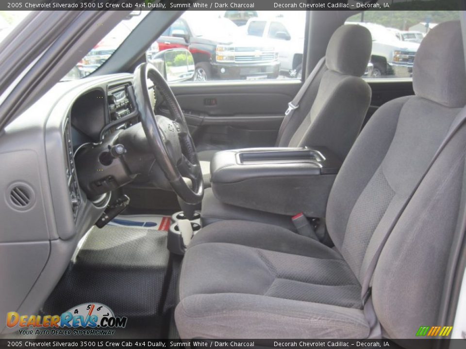 2005 Chevrolet Silverado 3500 LS Crew Cab 4x4 Dually Summit White / Dark Charcoal Photo #26