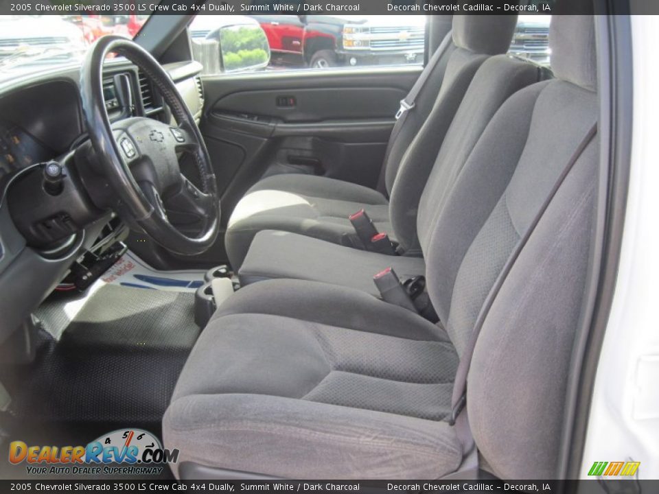 2005 Chevrolet Silverado 3500 LS Crew Cab 4x4 Dually Summit White / Dark Charcoal Photo #27