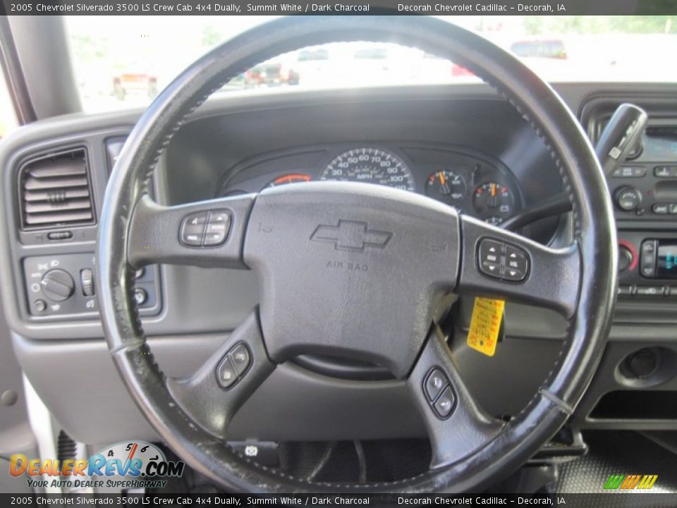 2005 Chevrolet Silverado 3500 LS Crew Cab 4x4 Dually Summit White / Dark Charcoal Photo #34