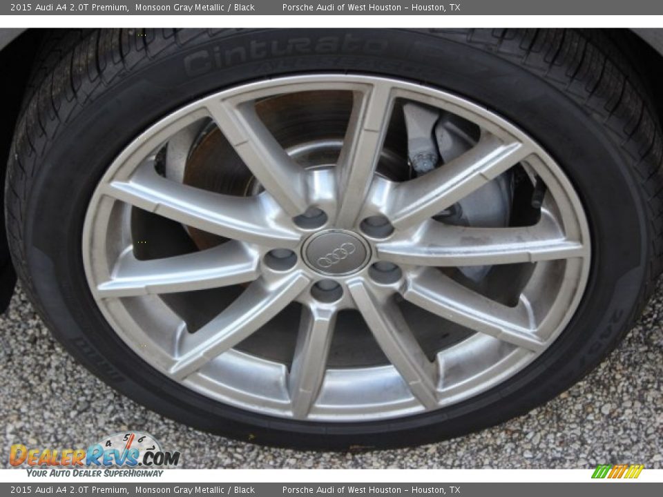 2015 Audi A4 2.0T Premium Monsoon Gray Metallic / Black Photo #4