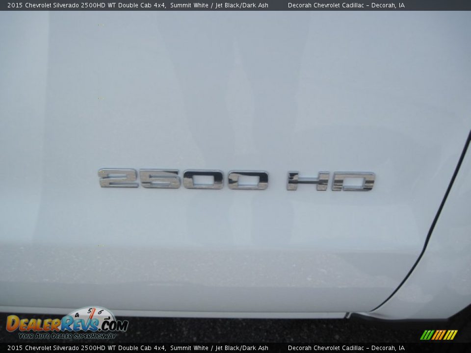 2015 Chevrolet Silverado 2500HD WT Double Cab 4x4 Summit White / Jet Black/Dark Ash Photo #9