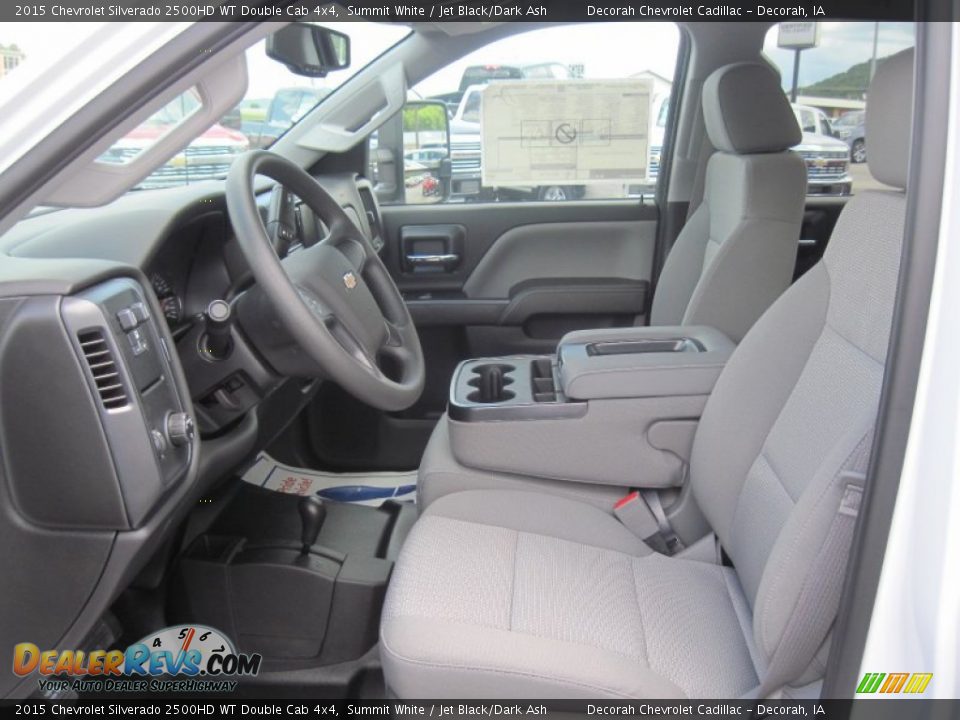 2015 Chevrolet Silverado 2500HD WT Double Cab 4x4 Summit White / Jet Black/Dark Ash Photo #21