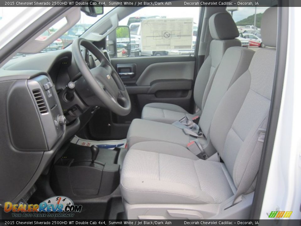 2015 Chevrolet Silverado 2500HD WT Double Cab 4x4 Summit White / Jet Black/Dark Ash Photo #22