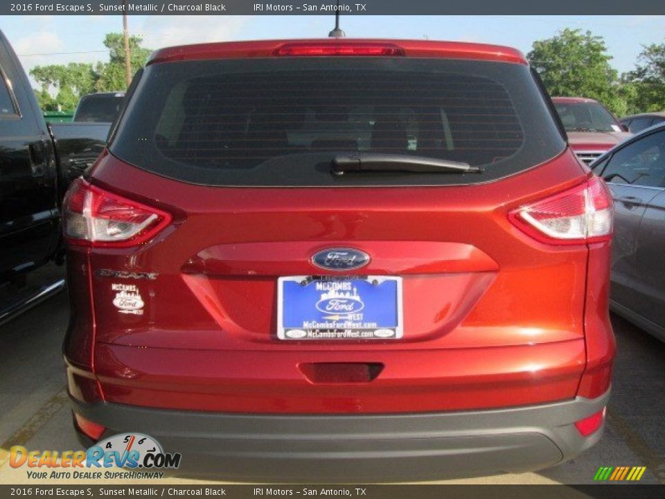 2016 Ford Escape S Sunset Metallic / Charcoal Black Photo #10