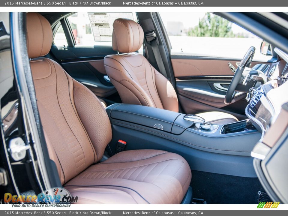 Nut Brown/Black Interior - 2015 Mercedes-Benz S 550 Sedan Photo #2