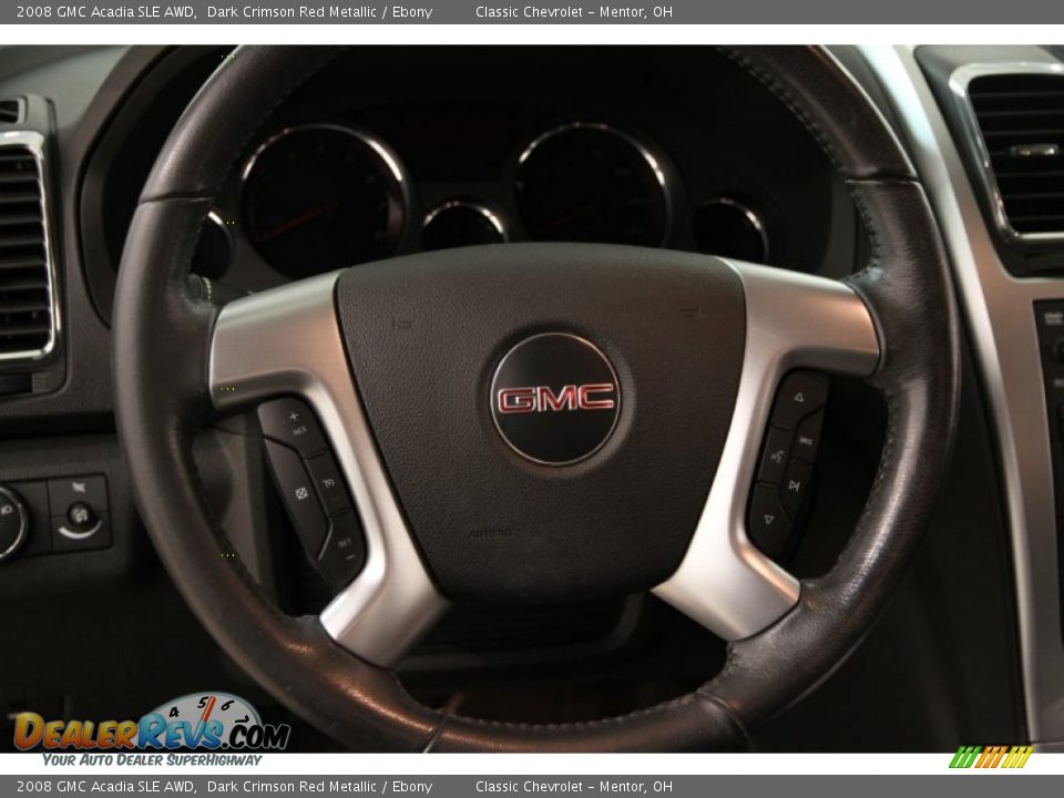 2008 GMC Acadia SLE AWD Steering Wheel Photo #5