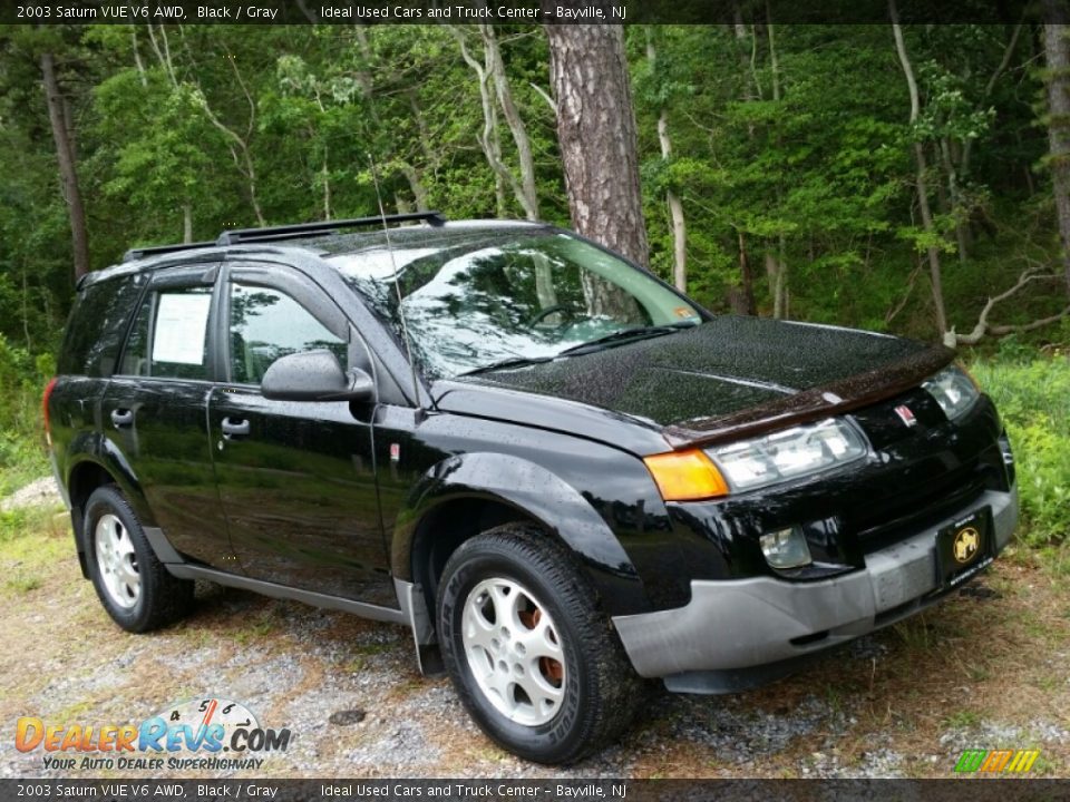 2003 Saturn VUE V6 AWD Black / Gray Photo #8