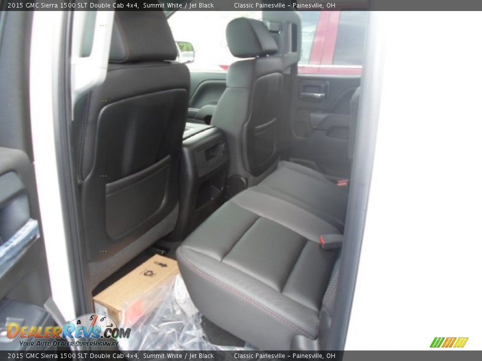 2015 GMC Sierra 1500 SLT Double Cab 4x4 Summit White / Jet Black Photo #5