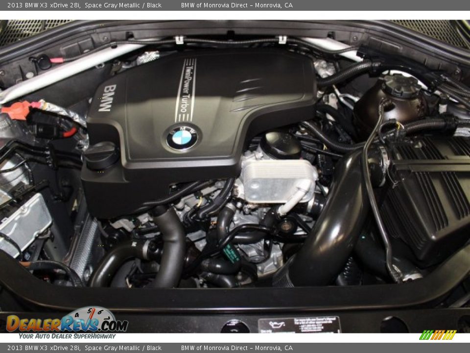 2013 BMW X3 xDrive 28i Space Gray Metallic / Black Photo #20