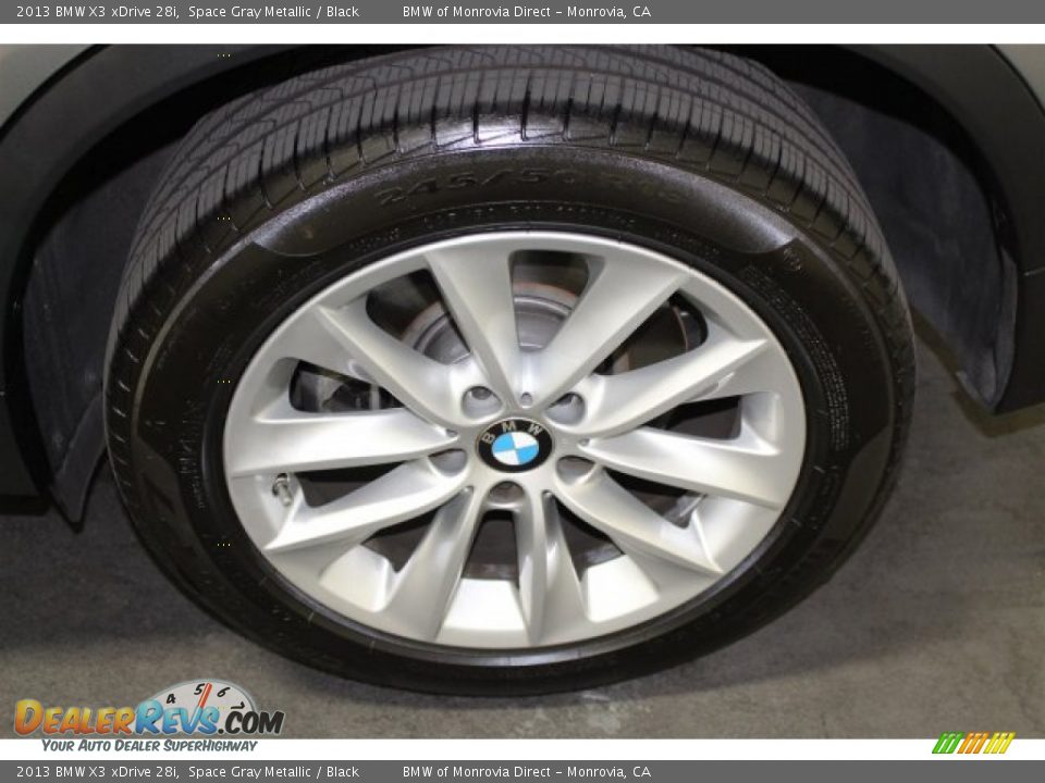 2013 BMW X3 xDrive 28i Space Gray Metallic / Black Photo #21