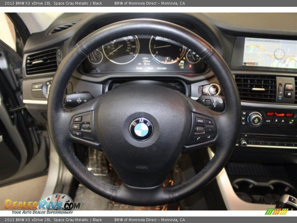 2013 BMW X3 xDrive 28i Space Gray Metallic / Black Photo #25