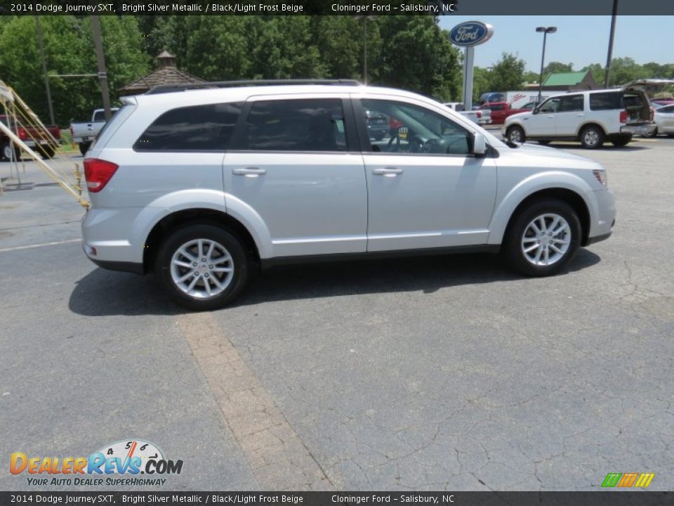 2014 Dodge Journey SXT Bright Silver Metallic / Black/Light Frost Beige Photo #8