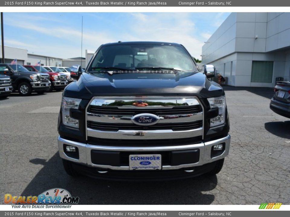 2015 Ford F150 King Ranch SuperCrew 4x4 Tuxedo Black Metallic / King Ranch Java/Mesa Photo #5